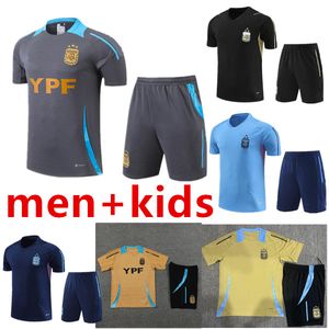 2024 2025 3-sterren Argentinië trainingsvoetbaltrui trainingspak voetbalshirt Maradona di Maria 24 25 Men Kids Kit Tracksak Sets Uniformen