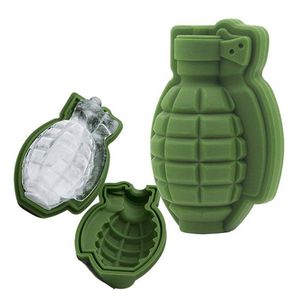 2022 3D Grenade vorm ijsblokje schimmel creatieve ijs maker partij dranken siliconen trays mallen keuken bar tool heren geschenk