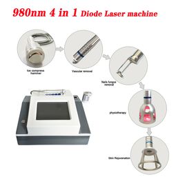 2022 5 en 1 980nm Diode Laser Lésions Vasculaires Tissu Araignée Veine Enlèvement Nail Fungus Removal Machine