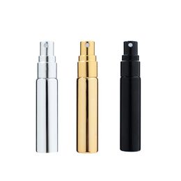 2022 5 ml uv goud zilver zwart parfum verstuiver lege reizen fles parfum vrouwen pocket spray hervulbare glazen flessen hoge kwaliteit