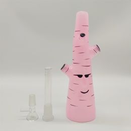2022 9 inch 3D anime cactus roze kleur OEM dikke glazen bongwaterpijp waterpijp bekroonde tabak roken bubbler rookpijpen bongs ons magazijn