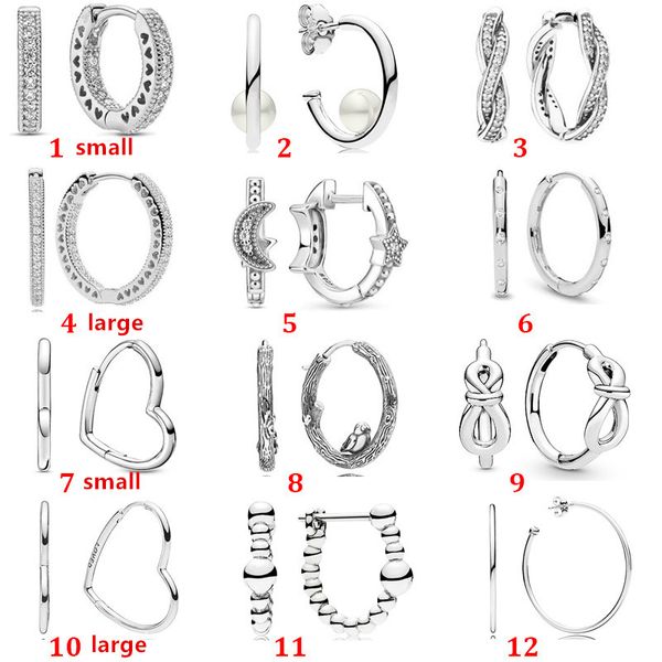 2022 925 argent Sterling croissant de lune et étoile goujon asymétrique coeur boucles d'oreilles pour les femmes mode bijoux cadeau de mariage