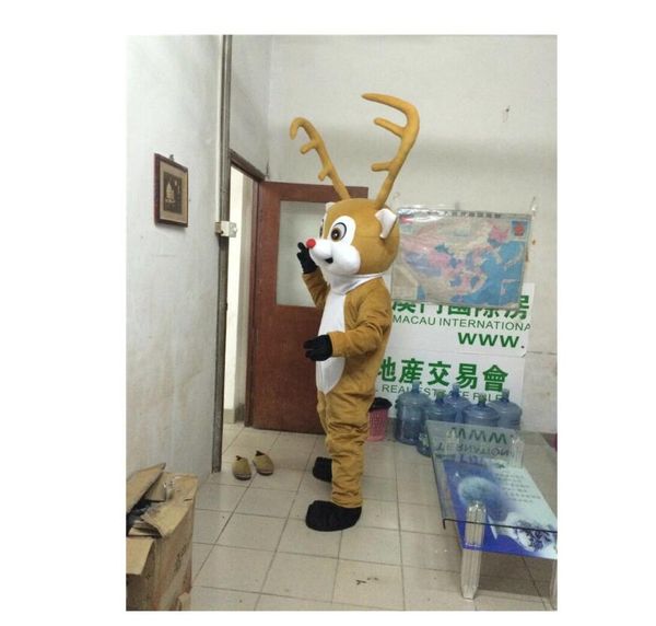 2022 a vendre comme chaud noël renne mascotte Costume fête jeu robe tenue publicité Halloween adulte mascotte