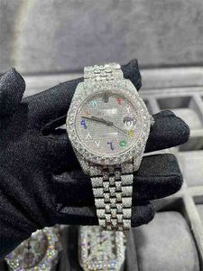 2022 accepter la personnalisation hommes montre de luxe glacé VVS montre Bling diamant Watch6MF14AO7M9PT