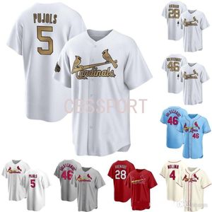 5 Albert Pujols Cardinal Baseball Jersey 40 Willson Contreras 28 Nolan Arenado 4 Yadier Molina Paul Goldschmidt Paul DeJong Brendan Donovan Adam Wainwright Helsley