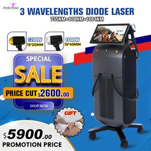 2022 Diode laser 755nm 808nm 1064nm Titane ICE XL Platine Épilation permanente Machine de rajeunissement de la peau