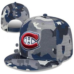 2022 American Hockey Ball Montréal Snapback Hats 32 Teams Casquette Sports Hiphop Flat Broidered Hat Men Women Women Ajustivable Caps1724129