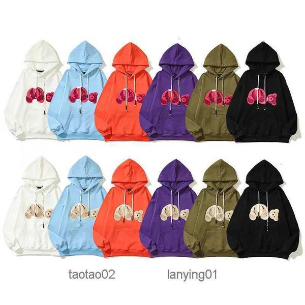 2022 Angels Mens Designers Womens Hoodies Fashion Man Man manches longues Bear Clothie Clothers Palles Hip Hop Palms Clothshirtsueyf