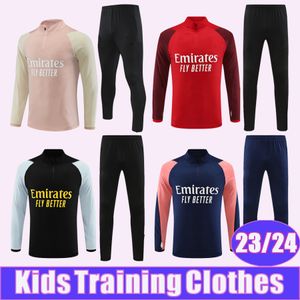 23 24 LACAZETTE SARR CHERKI Vêtements d'entraînement pour enfants Maillots de football TAGLIAFICO CASTELLO JR LOVREN CAQUERET TOLISSO HENRIQUE BARCOLA Survêtement demi-zip Maillots de football