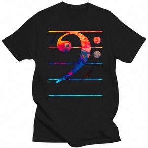 2022 Art Music T-shirts Bass Clef Color Note Classic Print T-shirts Hommes Été Automne Streetwear Haute Qualité Cadeau de Noël T G5bs #