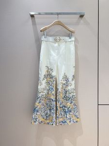 Pantalon féminin Capris 2023 Australie Trendy Brand New Don't Forget Me Floral Flared Pantal