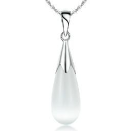2022 Oostenrijk Crystal Ketting Sieraden Set 925 Sterling Zilveren Ketting Big Water Drop Opaal Kettingen Bruiloft Sieraden Sets voor Vrouwen