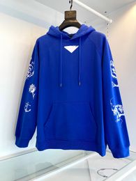 2022 Herfst- en winterontwerper Hoodie Fashion Printing Design Highquality katoenmateriaal luxe heren Casual pullover hoodie