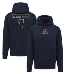 2022 herfst en winter F1 formule 1 kledingteam sweatshirt met rits en capuchon dunne fleece warme trui op maat officiële dezelfde stijl