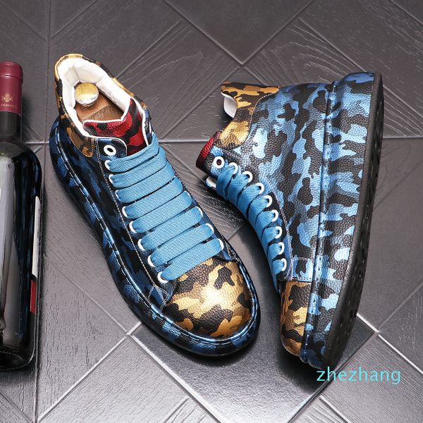 2022 automne et hiver hommes mocassins chaussures de luxe Designer imprimé léopard plate-forme appartements planche à roulettes tendance baskets pour les rues Web célébrité