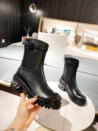 2022 bottes à glissière en cuir de vachette d'automne, bottines de créateur de mode de luxe, bonne qualité taille 35 à 40