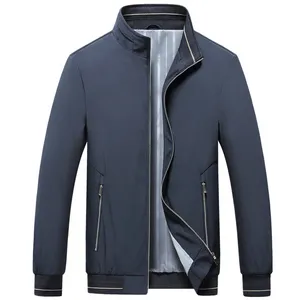 Chaqueta de otoño para hombre, ropa de moda, Ropa de Trabajo, chaqueta ligera con cuello levantado, abrigos de negocios, corte fino, 2022