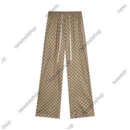 Autumn Paris Pantalones para hombres Diseñador para mujer Jacquard pantalones pantalones de pierna ancha