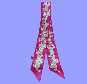 Bufanda de seda de otoño 2022, pañuelo pequeño largo y estrecho, bolso con correa, decoración H, bufandas de seda de imitación para el hogar, cinta AllMatch 5452574