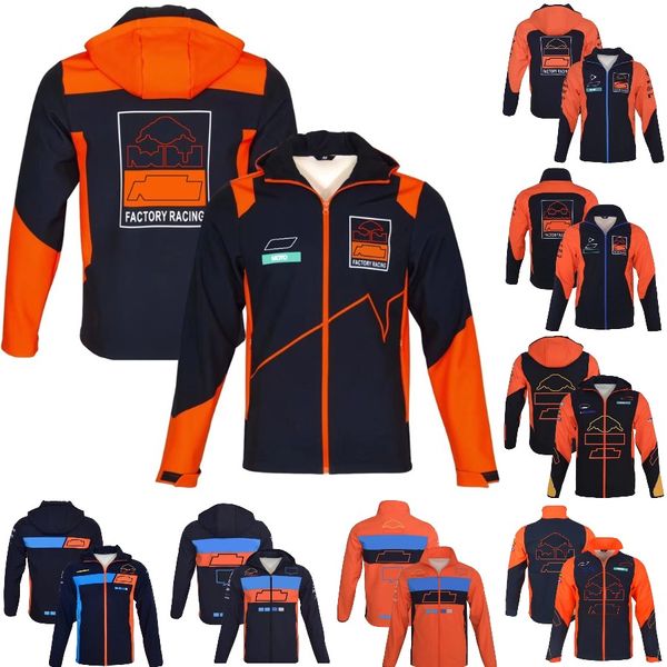 Veste de cross-country automne-hiver 2022, équipe de course de moto, sweat à capuche décontracté avec fermeture éclair, pour moto de plein air, motocross, vestes chaudes et coupe-vent