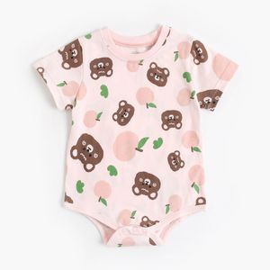 2022 Baby Kids Clothing Jumpsuits Rompers Pasgeboren Animal Climbing Suit Baby Sling Cartoon Koreaanse katoen onesie