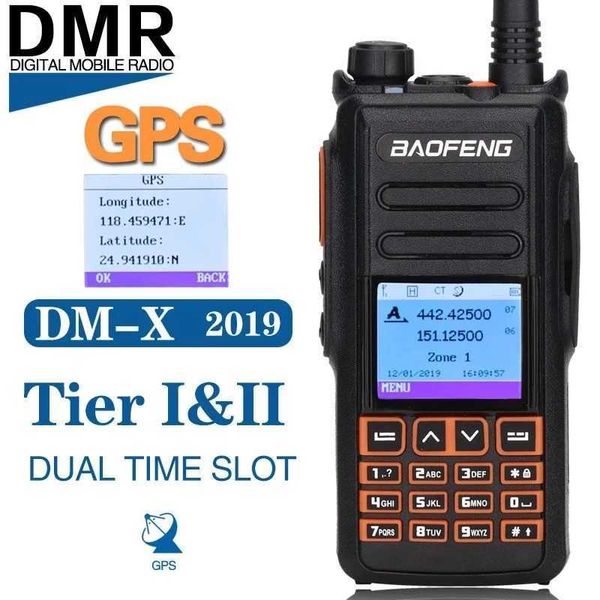 2022 Baofeng DM-X GPS Walkie Talkie Dual Time Slot DMR Digital/Analog DMR repetidor actualización de DM-1801 DM-1701 DM-1702 Radio