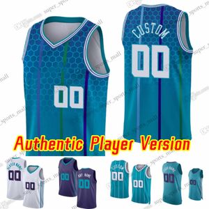 Aangepaste spelerversie Basketbal 20 Gordon Hayward Jerseys AU Stitch 7 Kyle 1 LaMelo Lowry Ball 24 Brandon Miller 0 Miles Bridges 11 Cody Martin 4 Nick Richards Smith