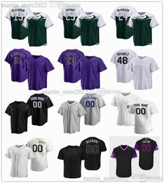 Honkbalshirts 19 Charlie Blackmon 23 Kris Bryant 24 Ryan McMahon 35 Elias Diaz 48 German Marquez 21 Kyle Freeland 26 Austin Gomber 25 CJ Cron 52 Daniel Bard Maat S-6XL