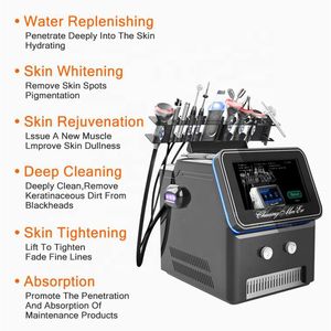 2022 Gran promoción Hydra Dermabrasion Máquina facial Aqua Peeling Vacío Cara Limpieza de poros Rejuvenecimiento de la piel Agua Oxígeno Jet Equipo de belleza