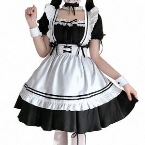 2022 Zwart Leuke Lolita Maid Kostuums Meisjes Vrouwen Mooie Meid Cosplay Animati Show Japanse Outfit Hoge Kwaliteit Dr Kleding J9vs #