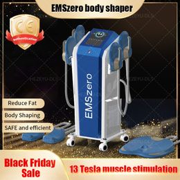 2023 Black Friday Speciaal Afslanken Neo DLS-EMSLIM RF Vetverbranding Vormgeven Schoonheid Apparatuur 13 Tesla Elektromagnetische Spierstimulator Machine Met 2/4/5 Handgrepen