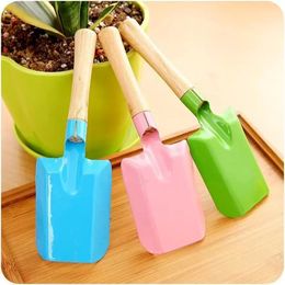 Expédition 24 heures sur 24, mini pelle de jardinage, petite pelle en métal coloré, outils de quincaillerie de jardin, creuser pour enfants, outil de pelle GJ0221