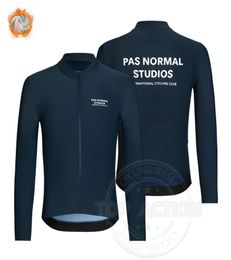 2022 Blue PNS Cycling Clothing Men039s Winter Thermal PAS PAS Studios normaux Souplandes à manches longues Jersey ROPA CICLISMO 2202264024424