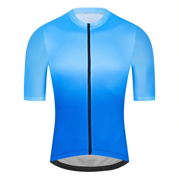2024 azul verano camiseta de ciclismo profesional equipo transpirable carreras deporte bicicleta Tops hombres ropa de bicicleta corta M36
