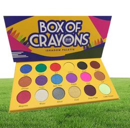 2022 BOX OF CRAYONS Palette de fards à paupières 18 Color Shimmer Matte Feed Shadow Makeup Palette 3574889