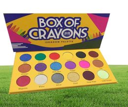 2022 BOX OF CRAYONS Palette de fards à paupières 18 Color Shimmer Matte Feed Shadow Makeup Palette 2994697