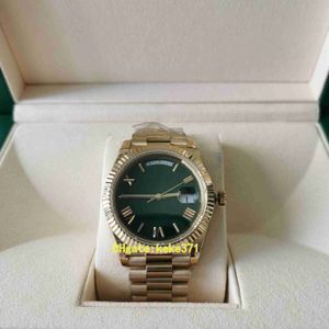 2022 BPF Men Polshorloges 228238 M228238-0061 40 mm geel goud luminescent groene Romeinse wijzerplaat 2813 Beweging Mechanische automatische herenhorloge horloges