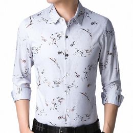 2022 Marque Casual Printemps Luxe Floral Lg Manches Slim Fit Hommes Chemise Streetwear Social Dr Chemises Hommes Fis Jersey 2305 T1m6 #