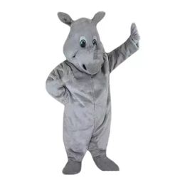 2022 Gloednieuw Hot Rhino Mascot Costume Character Volwassen SZ