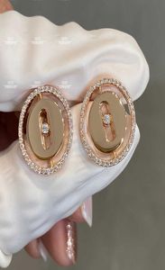 2022 NOUVEAU PURE 925 Bijoux en argent sterling boucles d'oreilles Round Design Boucles d'oreilles de luxe de conception
