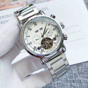 2022 Brand PP Business Leisure Flywheel Mechanical Mens Watch entièrement automatique Mécanique 316 Watch de bande en acier