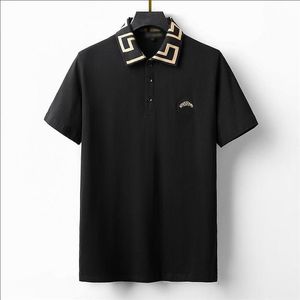 2022 Bur Summer Polos Designer Hommes Chemises Marque Vêtements Cotons À Manches Courtes Business Design Top T-shirt Casual Rayé Breathab255R