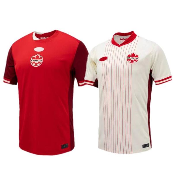 2024 Canada Soccer Jerseys Hen Kids Kit Kit Uniforms National Team Davies J.David Ugbo Larin Cavallini Millar Eustaquio Football Shirt T Home Away Third Uniform