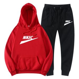 2022 Casual Merk Mode Heren Trainingspak 2 Stuk Hoodies en Broek Dames Sweat Pakken Letter Print Jogger Sets Streetwear Heren Kleding