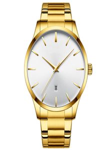2022 Casual zakelijke horloges voor heren klassiek zwart horloge topmerk kwarts klok mannelijke roestvrijstalen band polswatch1566420