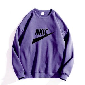 Casual Purple Hoodie Streetwear Tops lange mouw pocket pocket pullover sport sweatshirt merk brief print hoody unisex plus size s-3xl