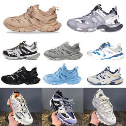 2022 Zapatos casuales Triple S Track 3.0 Zapatillas de deporte Transparente Nitrógeno Cristal Outsole Zapatos para correr para hombre Entrenadores para mujer Negro Blanco Verde