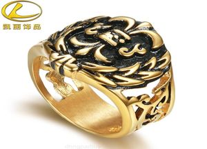 2022 Ch Chrome Diseño original Anillo Estilo Joyería Personalizada Acero inoxidable Men039s Fundición Imitación Oro Corazones Diseñador N1074092