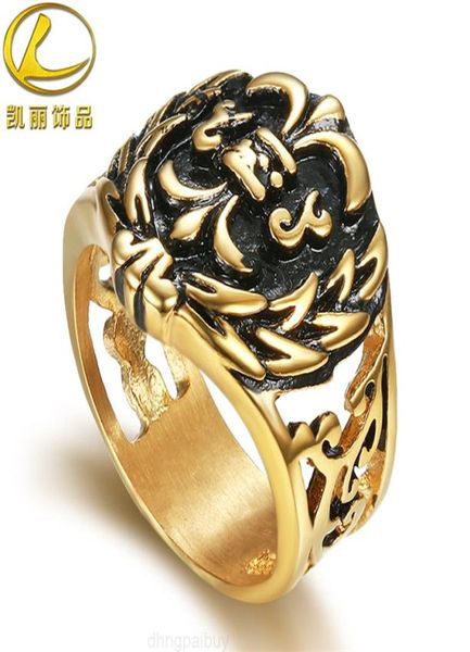 2022 CH Chrome Design de conception de style anneau de conception bijoux en acier inoxydable personnalisé Men039 CASTING IMITATION GOLD Hearts Designer N8056703