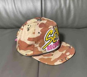 2022 CH Sex Record Basketball Caps Camouflage Broidered Hat Fashion Ball Caps Men et Femmes High Street Suncreen Hats Outdoor H6919422